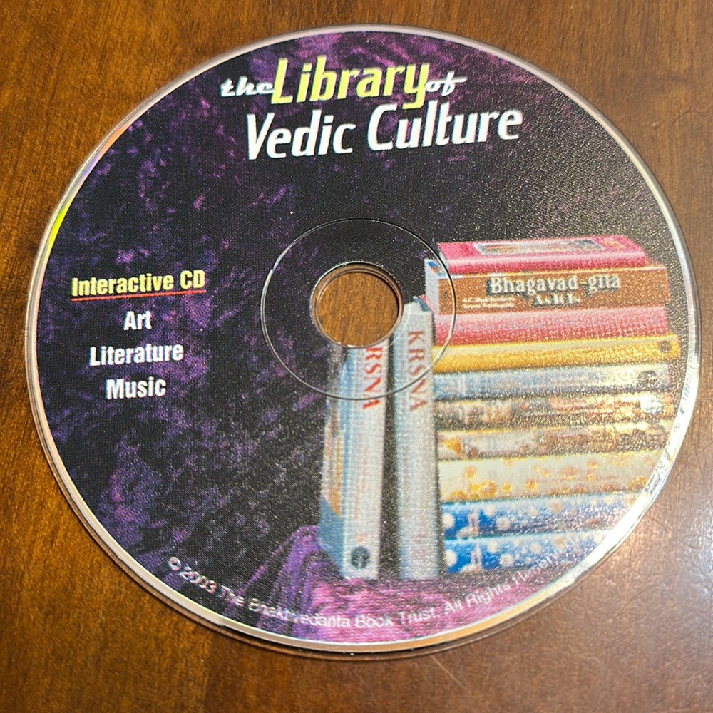 DVD: The Library of Vedic Culture. Interactive.